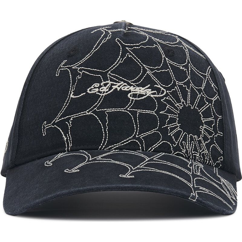 casquette-courbee-noire-et-blanche-ajustable-spiderweb-ed-hardy casquette-courbee-noire-et-blanche-ajustable-spiderweb-ed-hardy
