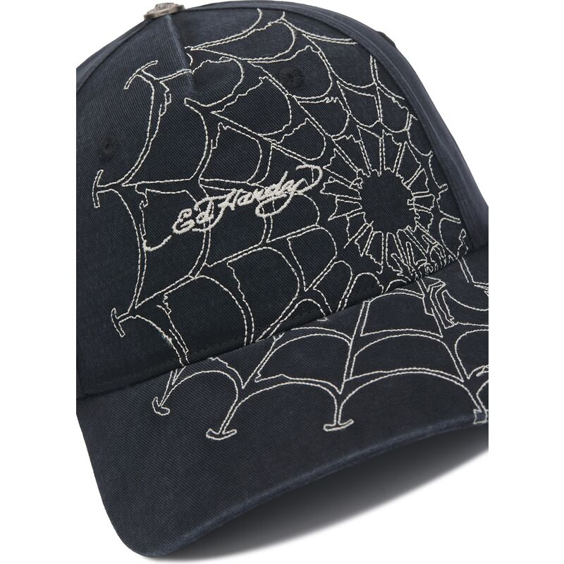 casquette-courbee-noire-et-blanche-ajustable-spiderweb-ed-hardy casquette-courbee-noire-et-blanche-ajustable-spiderweb-ed-hardy