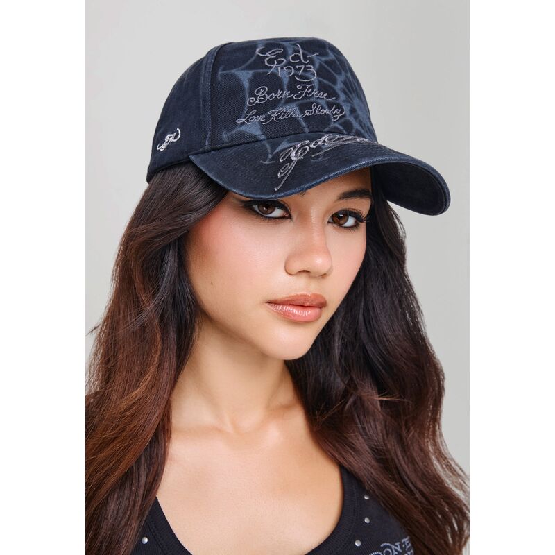 ed-hardy-curved-brim-spiderweb-black-snapback-cap