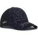 ed-hardy-curved-brim-spiderweb-black-snapback-cap