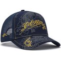 casquette-trucker-bleue-marine-outline-dragons-ed-hardy