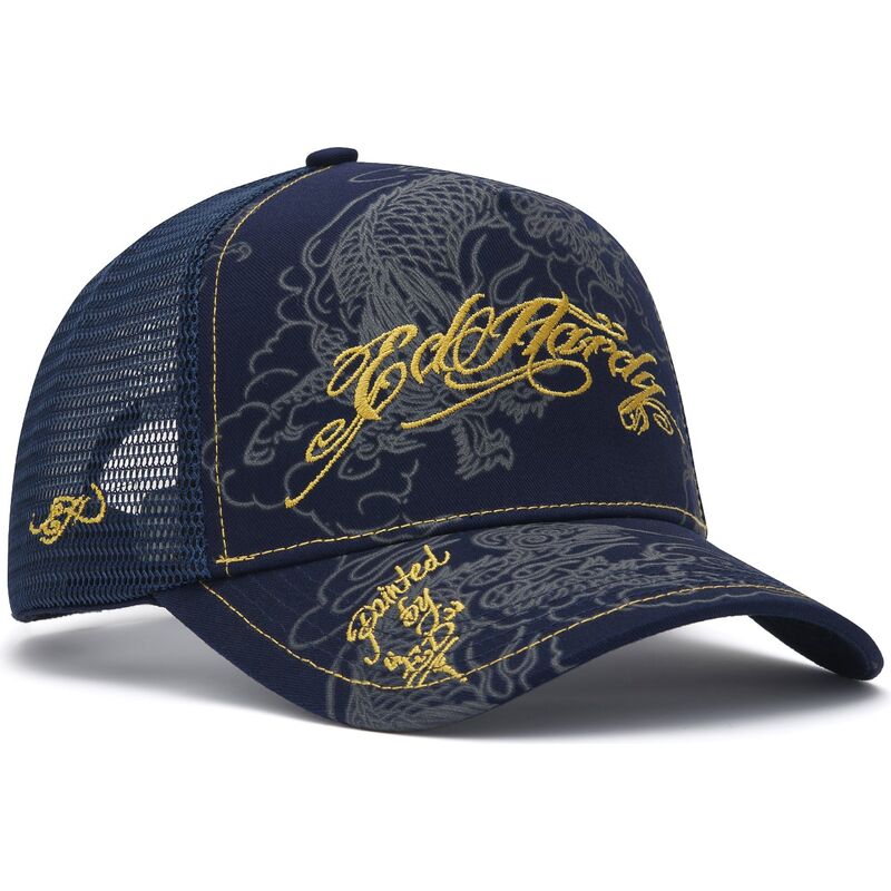 ed-hardy-outline-dragons-navy-blue-trucker-hat ed-hardy-outline-dragons-navy-blue-trucker-hat