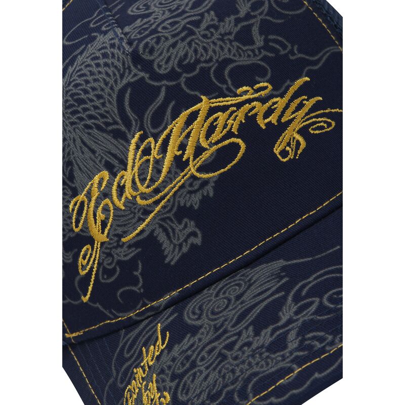 casquette-trucker-bleue-marine-outline-dragons-ed-hardy casquette-trucker-bleue-marine-outline-dragons-ed-hardy