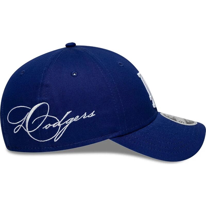 new-era-curved-brim-9forty-m-crown-side-script-los-angeles-dodgers-mlb-blue-snapback-cap
