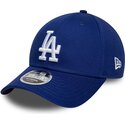 new-era-curved-brim-9forty-m-crown-side-script-los-angeles-dodgers-mlb-blue-snapback-cap