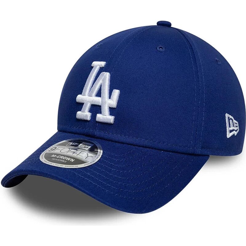 new-era-curved-brim-9forty-m-crown-side-script-los-angeles-dodgers-mlb-blue-snapback-cap