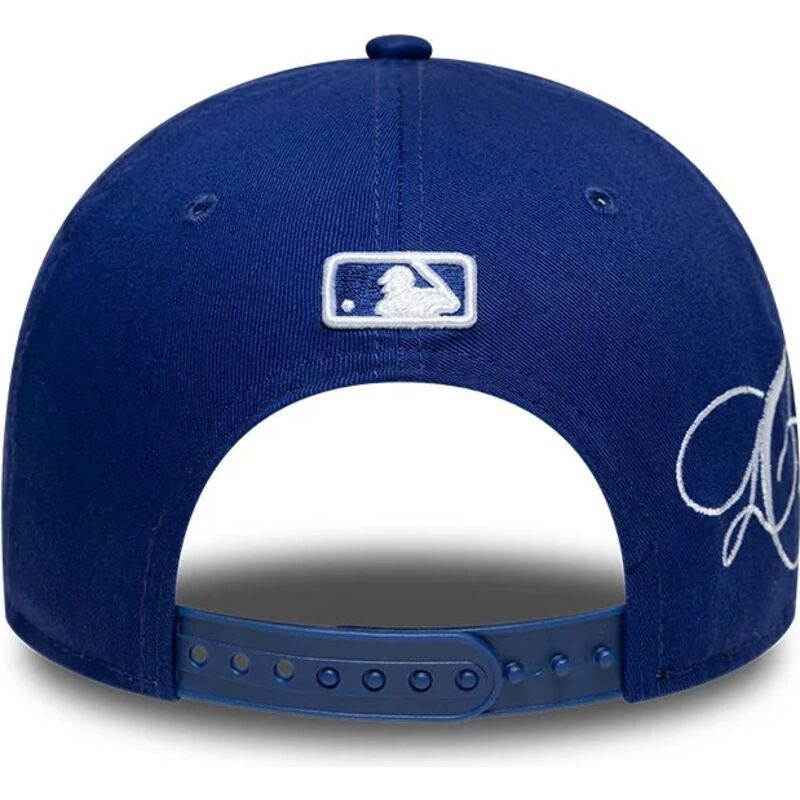 new-era-curved-brim-9forty-m-crown-side-script-los-angeles-dodgers-mlb-blue-snapback-cap