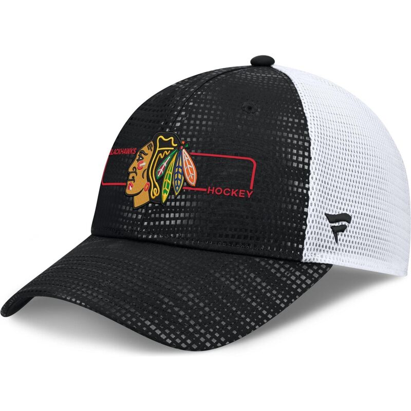 fanatics-structured-meshback-chicago-blackhawks-nhl-black-and-white-trucker-hat fanatics-structured-meshback-chicago-blackhawks-nhl-black-and-white-trucker-hat