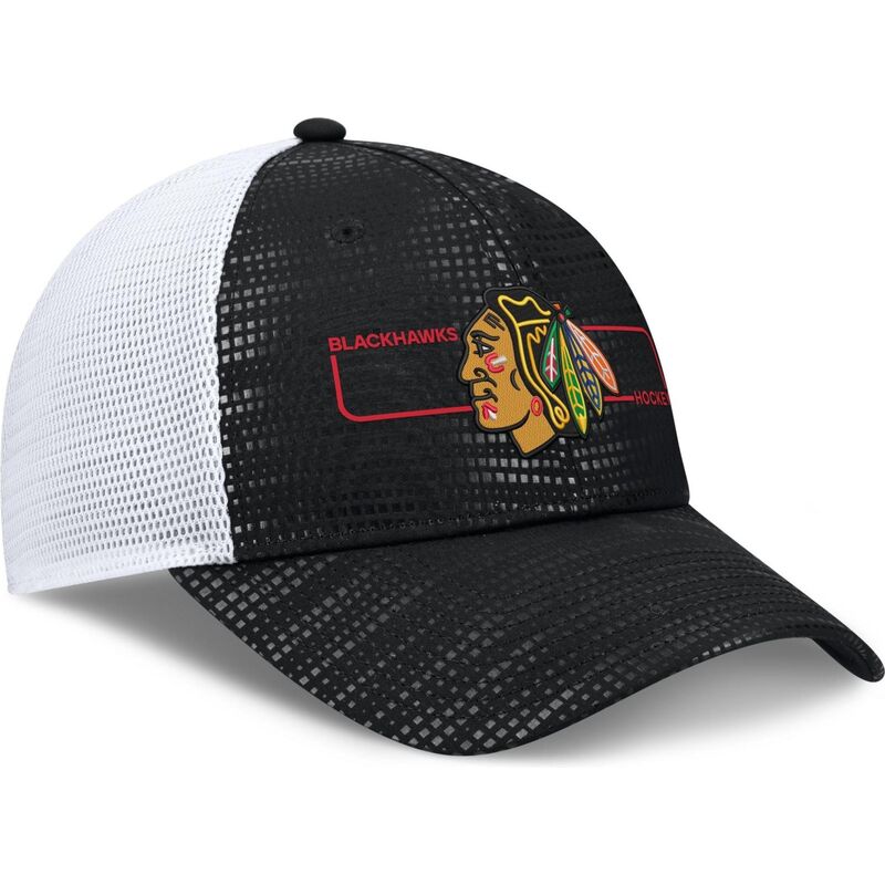fanatics-structured-meshback-chicago-blackhawks-nhl-black-and-white-trucker-hat fanatics-structured-meshback-chicago-blackhawks-nhl-black-and-white-trucker-hat