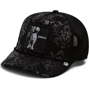 Goorin Bros. Hippopotamus Swole Gilded Beast The Farm Black Trucker Hat