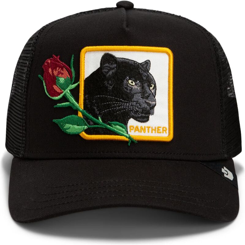 casquette-trucker-noire-panthere-celebrate-a-legend-sidekick-the-farm-goorin-bros