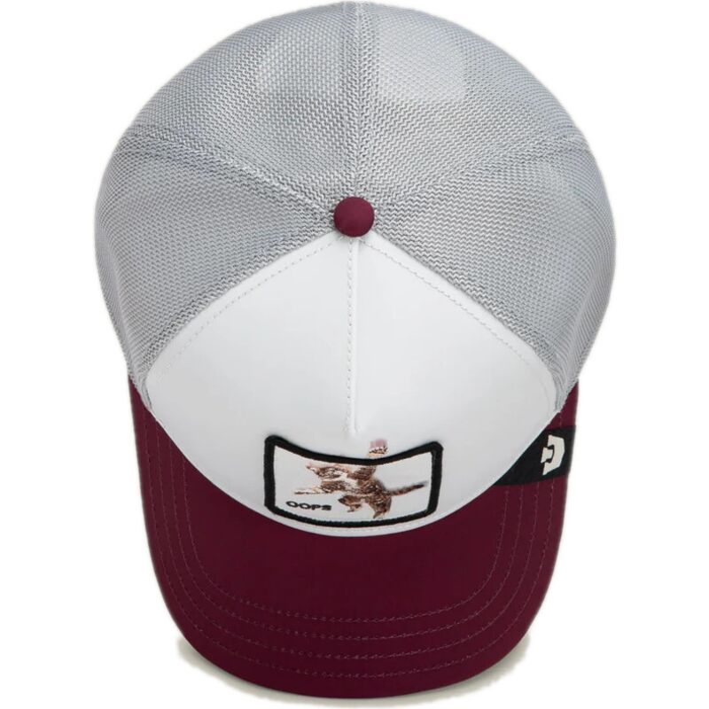 casquette-trucker-grenat-et-blanche-chat-oops-migration-the-farm-goorin-bros