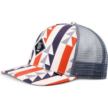 Djinns HFT Bauhaus Aztek Multicolor and Grey Trucker Hat