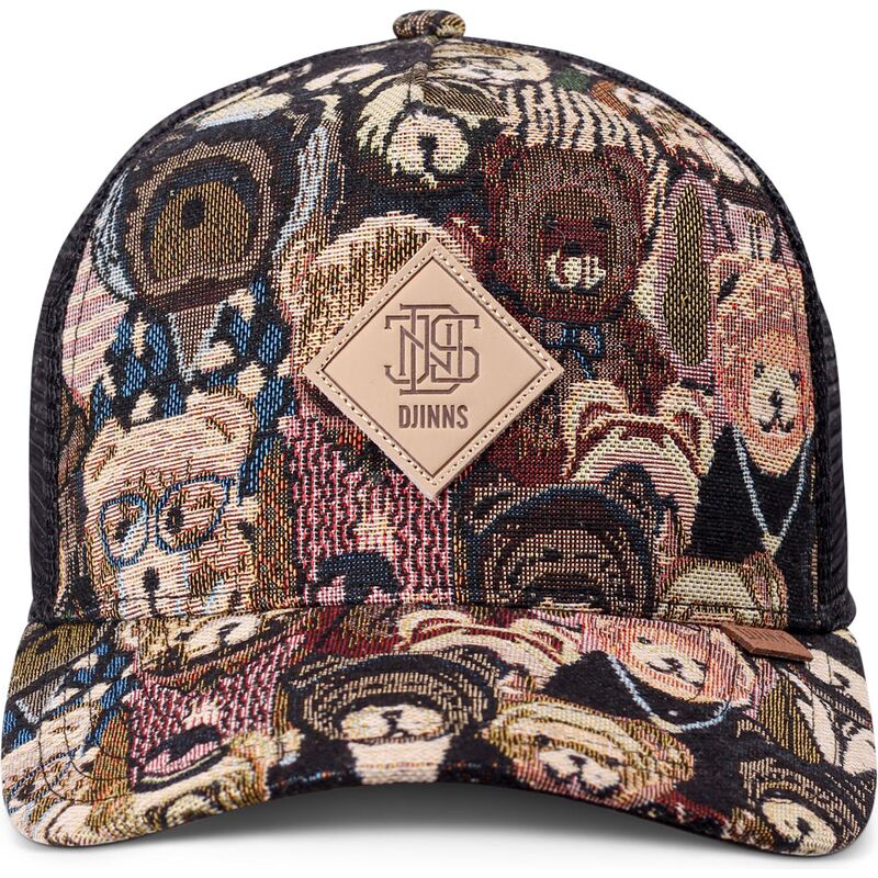 djinns-hft-crasy-sofa-bear-multicolor-and-black-trucker-hat