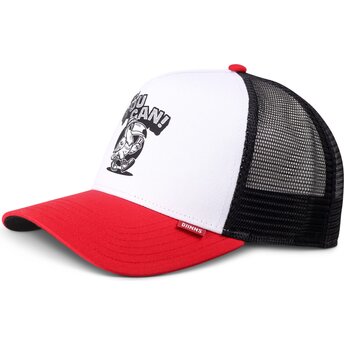 Casquette trucker rouge et blanche HFT Toucan Djinns