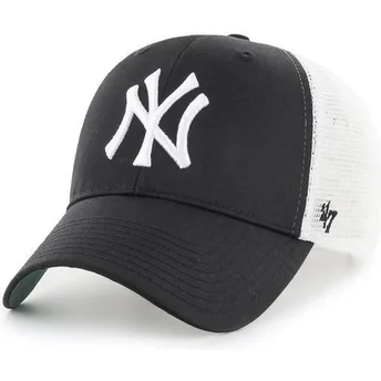 Schwarze MLB New York Yankees Trucker-Kappe von 47 Brand