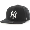 gorra-plana-negra-snapback-lisa-de-mlb-new-york-yankees-de-47-brand