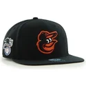 casquette-plate-noire-snapback-unie-avec-logo-lateral-mlb-baltimore-orioles-47-brand