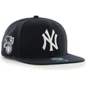 47-brand-flat-brim-seitliches-logo-mlb-new-york-yankees-smooth-snapback-cap-marineblau