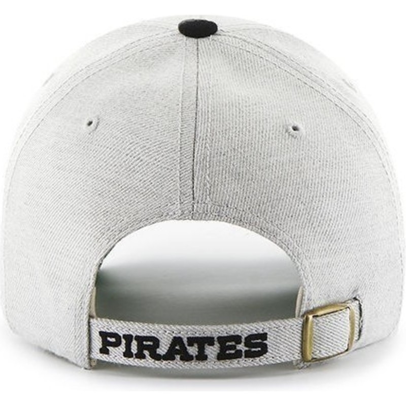 47-brand-curved-brim-mlb-pittsburgh-pirates-grey-cap-with-black-visor