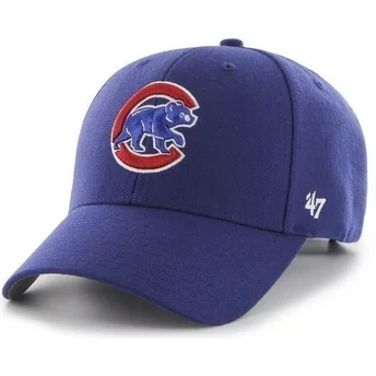 Casquette à visière courbée bleue unie MLB Chicago Cubs 47 Brand