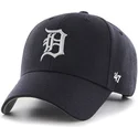 casquette-a-visiere-courbee-bleue-marine-unie-mlb-detroit-tigers-47-brand