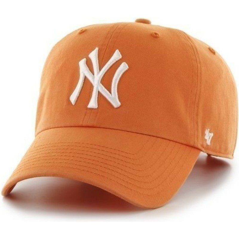 47-brand-curved-brim-large-front-logo-mlb-new-york-yankees-orange-cap