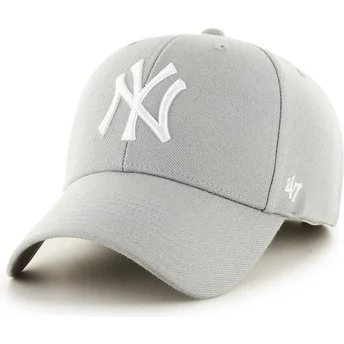 Γκρι καμπυλωτό καπέλο New York Yankees MLB από τη 47 Brand