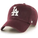 gorra-curva-granate-de-los-angeles-dodgers-mlb-clean-up-de-47-brand