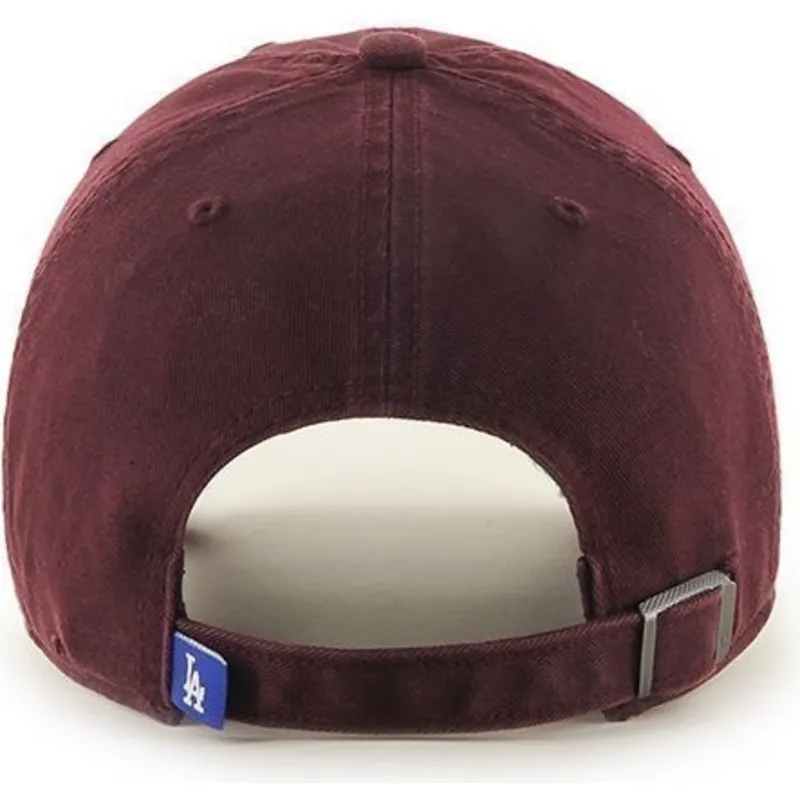 gorra-curva-granate-de-los-angeles-dodgers-mlb-clean-up-de-47-brand